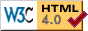 Tm sivu tytt HTML 4.0 Transitional -standardin vaatimukset.